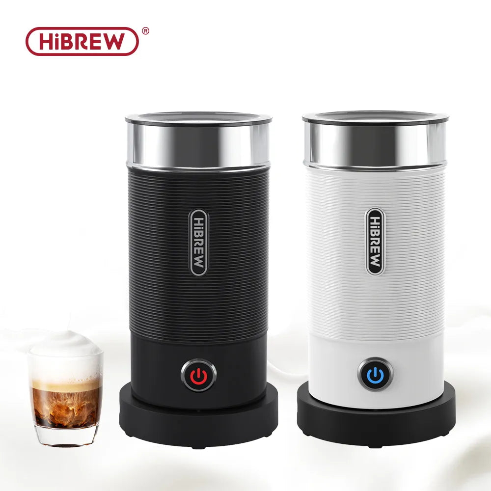HiBREW Milk Frother Frothing Foamer Chocolate Mixer Cold/Hot Latte Cappuccino fully automatic Milk Warmer Cool Touch M1A - Novo Fusion