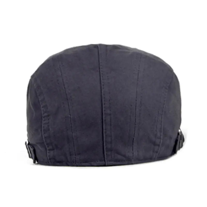 Casual Beret Hats Men Women Solid Forward cap Washed Cotton Beret Cap Spring Summer Flat Peaked Caps Painter Visor Adult - Novo Fusion