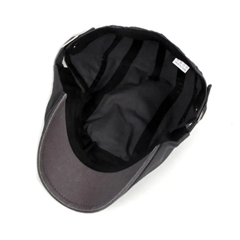Casual Beret Hats Men Women Solid Forward cap Washed Cotton Beret Cap Spring Summer Flat Peaked Caps Painter Visor Adult - Novo Fusion