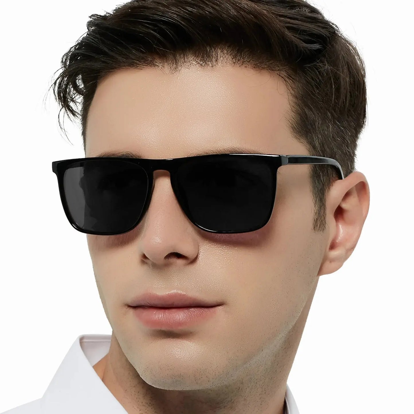 Mens Sunglasses Polarized Brand Designer Luxury Anti-glare Car Glasses Fashion Square Male Sun glasses Black Shades Goggle UV400 - Novo Fusion