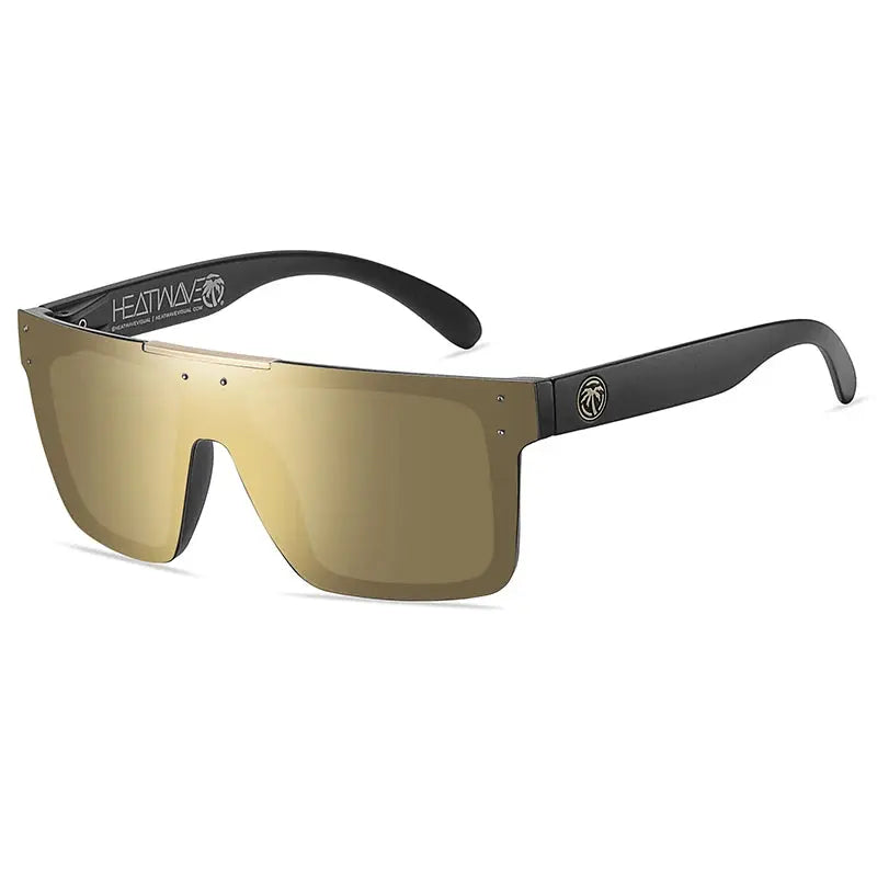 NEW High quality luxury Heat Wave brand Polarized sunglasses square Conjoined lens Women men sun glasses UV400 - Novo Fusion