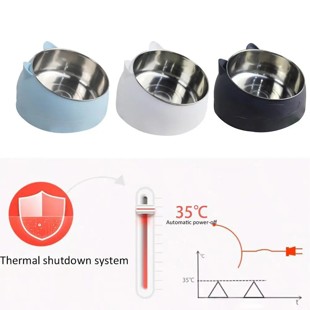 Heat Pet Bowl Temperature-controllable Dog Water Dispenser Intelligent Constant Temperature Bowl Heating Cat Bowl - Novo Fusion