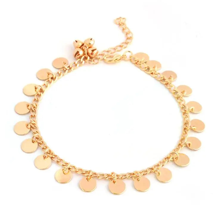 Fashion Sexy Women Silver Color Jewelry Style Indian Traditional Belly Dance Anklet with Jingling silver bell anklet Novo Fusion - Chic Essentials for Life's Canvas