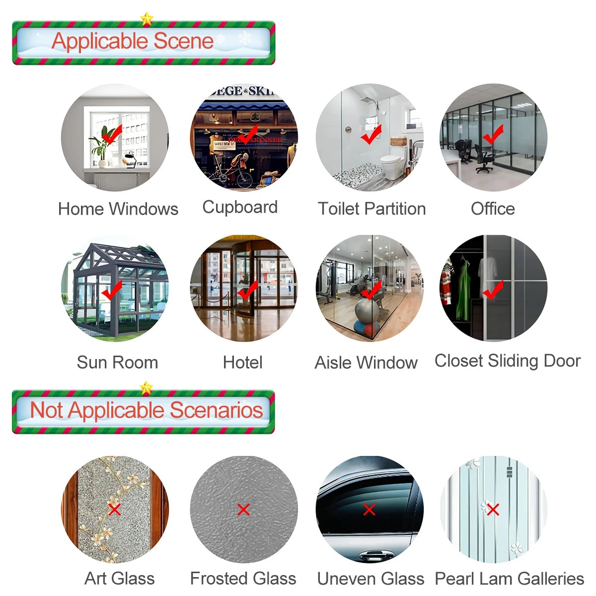 Christmas Wall Window Stickers Marry Christmas Decoration For Home 2024 Christmas Ornaments Xmas Tree Navidad Gift New Year 2025 - Novo Fusion