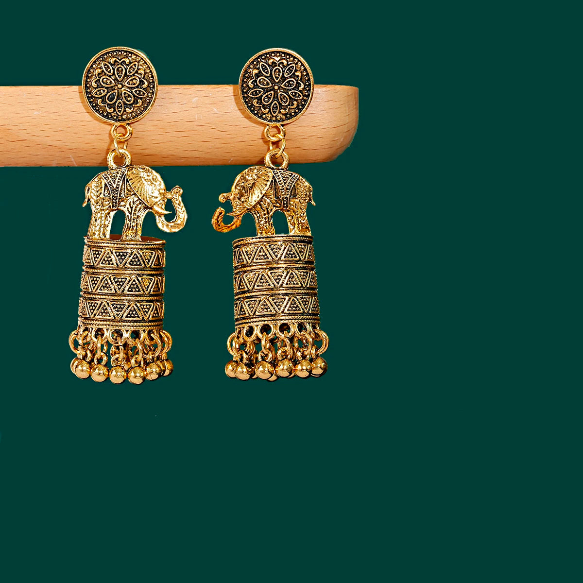 Retro Earrings for Women Female Gold Silver Color Elephants Tassel Hanging Dangle Earrings 2023 Indian Jewelry Accessories Novo Fusion - Chic Essentials for Life's Canvas