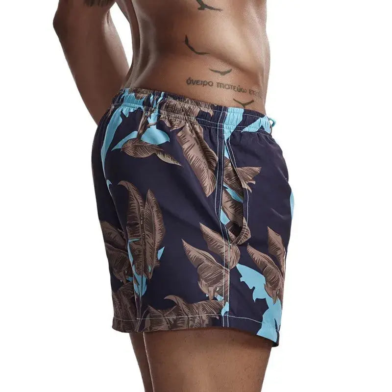 Print Boardshorts Men Board Shorts Fast Dry Mens Beach Shorts Swimwear Swimming Trunk Sea Holiday Beachwear Sport Short No Liner - Novo Fusion