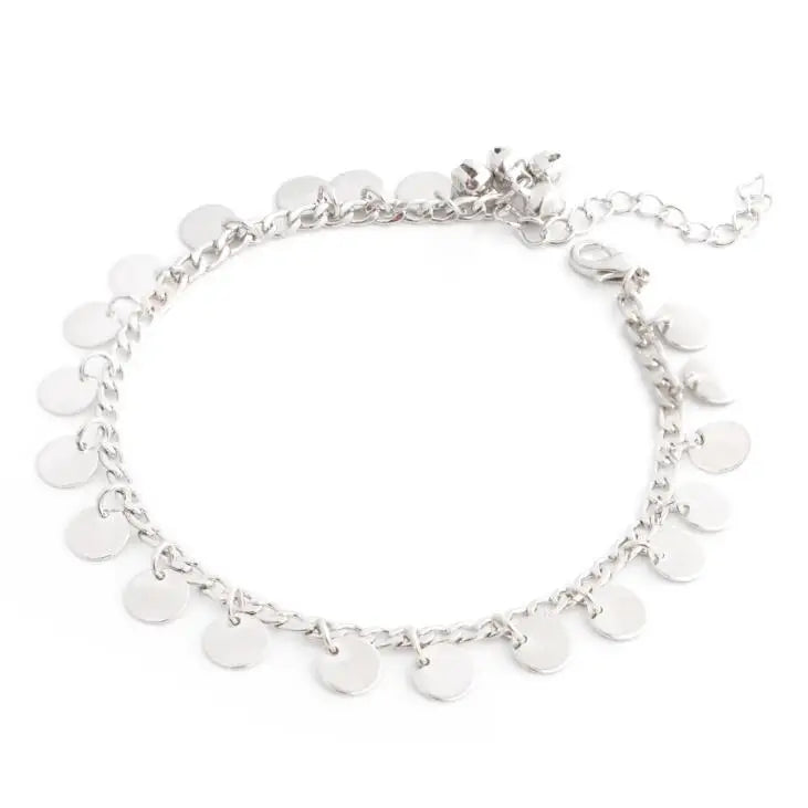 Fashion Sexy Women Silver Color Jewelry Style Indian Traditional Belly Dance Anklet with Jingling silver bell anklet Novo Fusion - Chic Essentials for Life's Canvas
