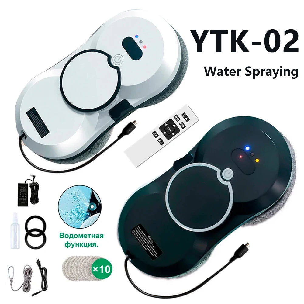 Window cleaning robot Water spray intelligent cleaning robot Brushless motor Glass washer spray window cleaning robot - Novo Fusion