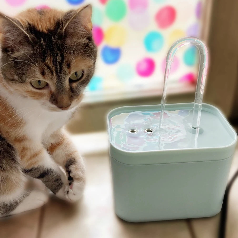 Recirculate Filtering 1.5L USB Electric Cat Water Fountain Auto Filter Cat Drinker Bowl for Cats Pet Water Mute Dispenser - Novo Fusion