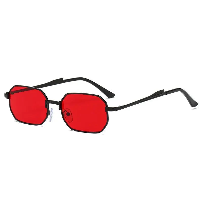 Narrow Men's Sunglasses Fashion Rectangle Women metal Luxury Brand Sun glasses 2021 Classic Oculos Masculino Glasses UV400 - Novo Fusion