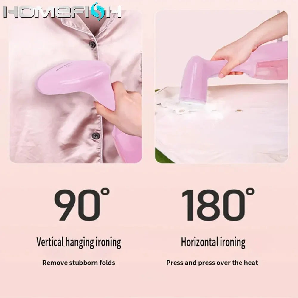 Garment Steamers 280ml Handheld Fabric Steamer 7 Holes 20 Seconds Fast-Heat 1500W Garment Steamer for Home Travelling Portable - Novo Fusion