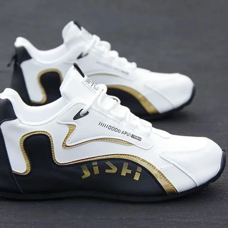 Men's PU Leather Waterproof Sneakers Casual Sports Shoes Men Lightweight Breathable Flat Non-slip Tenis Shoes Zapatillas Hombre - Novo Fusion