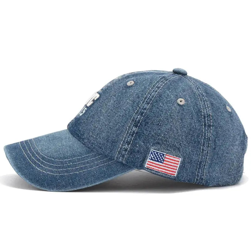 2024 Denim Baseball Cap Men Women Embroidery Letter Jeans Snapback Hat Casquette Summer Sports Hip Hop Cap Gorras Unisex hats - Novo Fusion