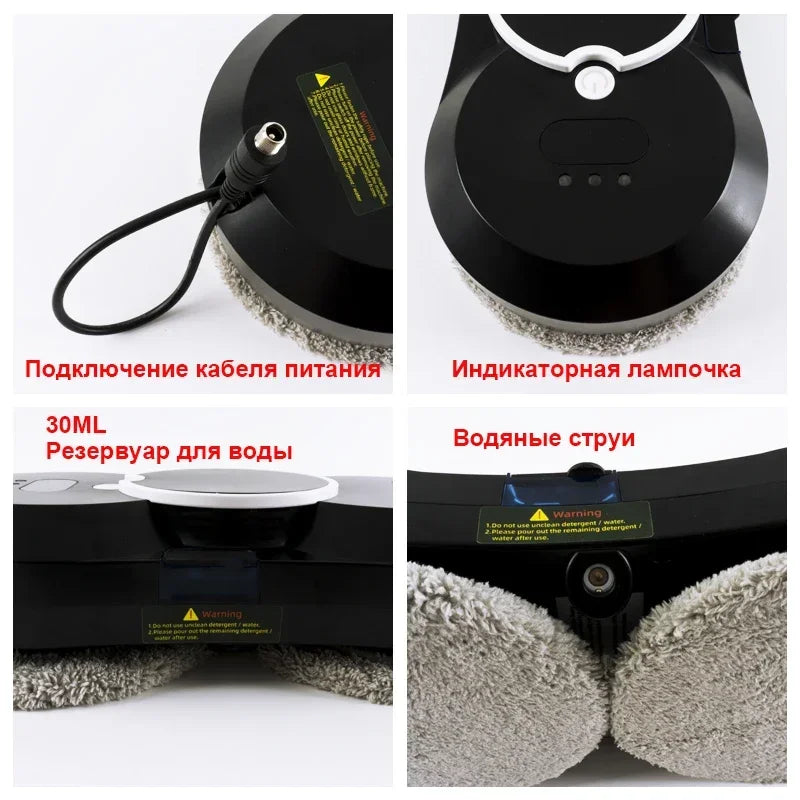 Window cleaning robot Water spray intelligent cleaning robot Brushless motor Glass washer spray window cleaning robot - Novo Fusion