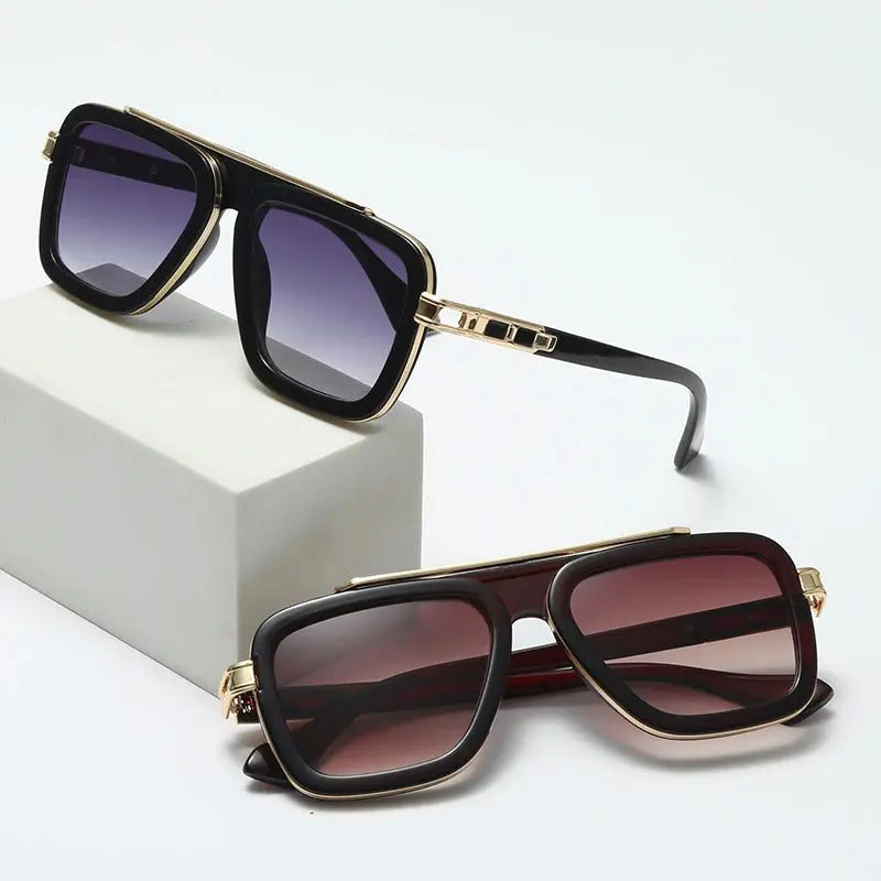 Fashion Square Sunglasses Cool Men Vintage Luxury Brand Design Sun Glasses Women UV400 Shades Oculos De Sol - Novo Fusion