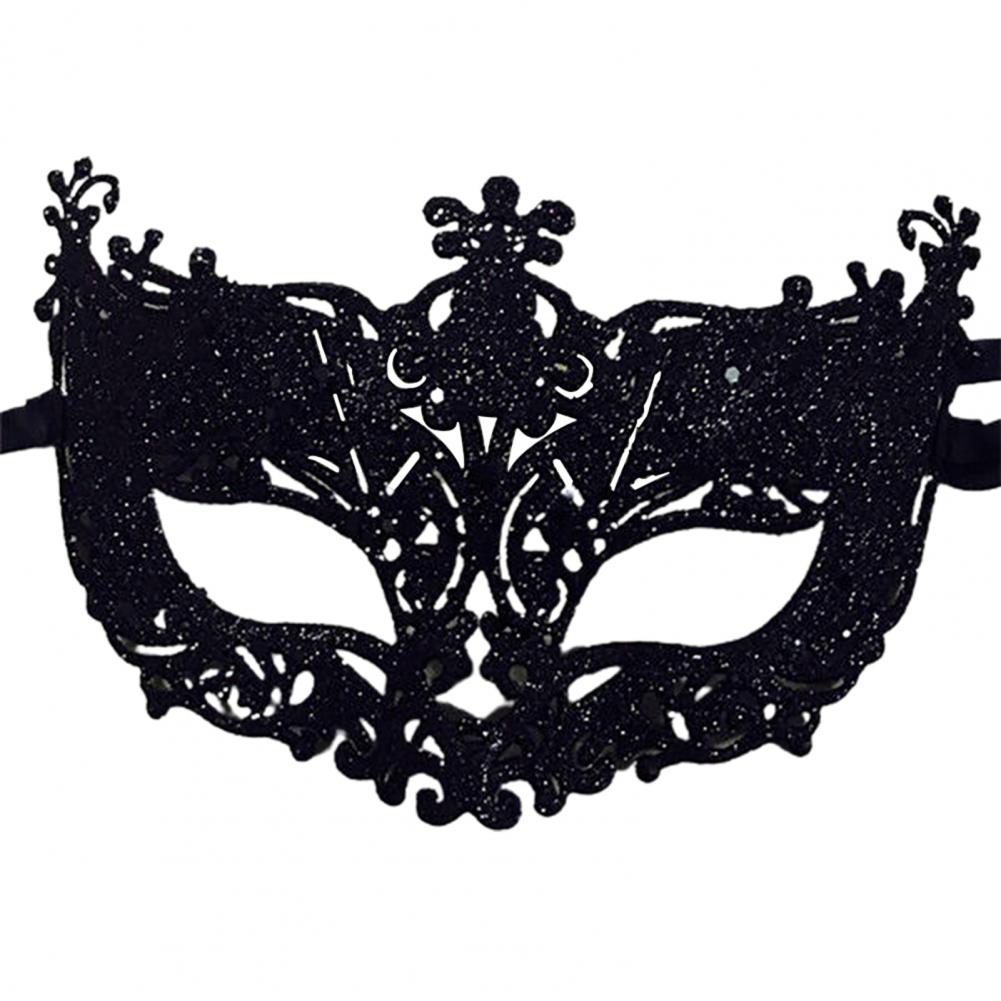 Cosplay Face Covers Party Mask Glitter Shinny Women Ribbon Mysterious Eye Cover For Masquerade Luxury Venetian Mask Halloween - Novo Fusion