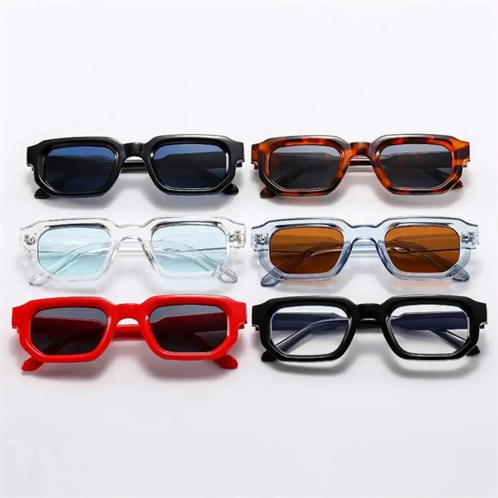 KLASSNUM Men Vintage Rectangle Frame Sunglasses Fashion Retro Sun Glasses Luxury Brand Design UV400 Shades Eyewear Women Goggles - Novo Fusion