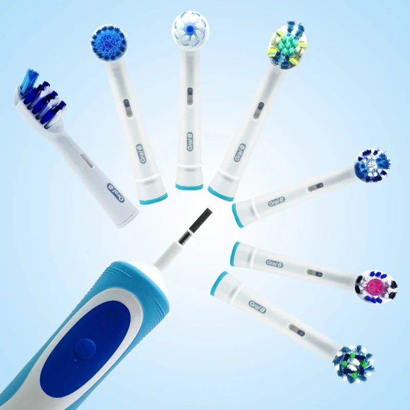 Oral B Electric Toothbrush Adult Rotation Clean Teeth Charging Tooth Brush 3D Whiten Teeth Oral Care Brush With Gift Brush Heads - Novo Fusion