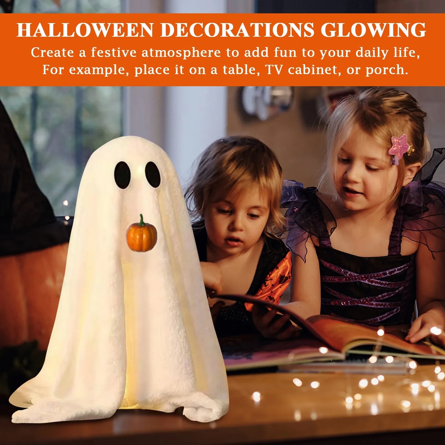 Halloween Decorations Glowing Halloween Decor Indoor Tabletop Decorations For Party Home Kitchen And Fireplace Haunted house