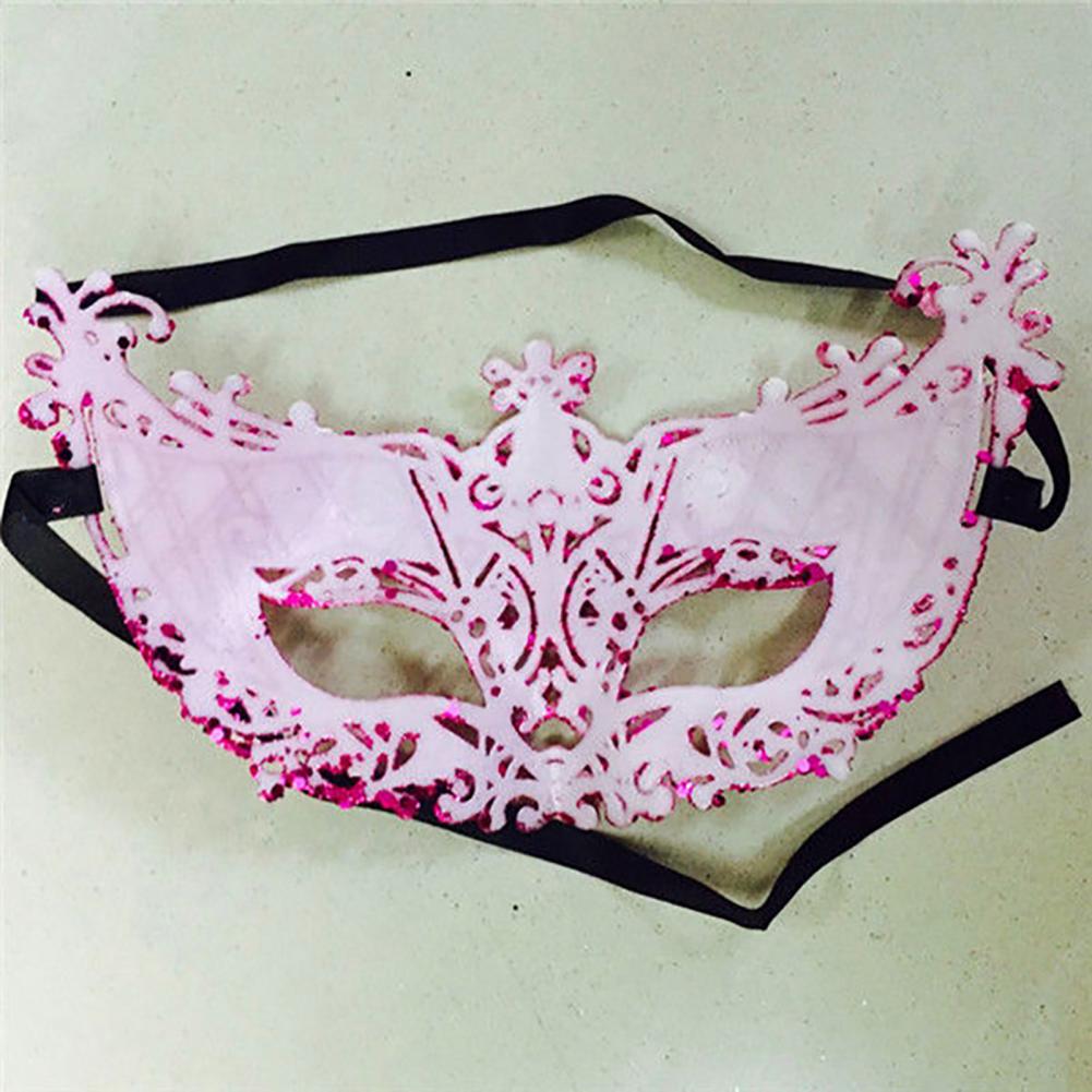 Cosplay Face Covers Party Mask Glitter Shinny Women Ribbon Mysterious Eye Cover For Masquerade Luxury Venetian Mask Halloween - Novo Fusion