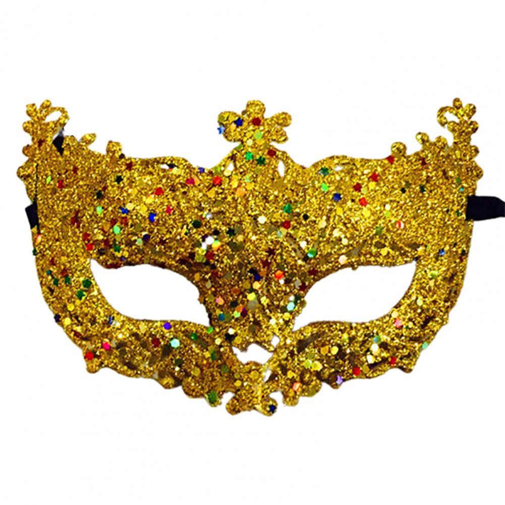 Cosplay Face Covers Party Mask Glitter Shinny Women Ribbon Mysterious Eye Cover For Masquerade Luxury Venetian Mask Halloween - Novo Fusion