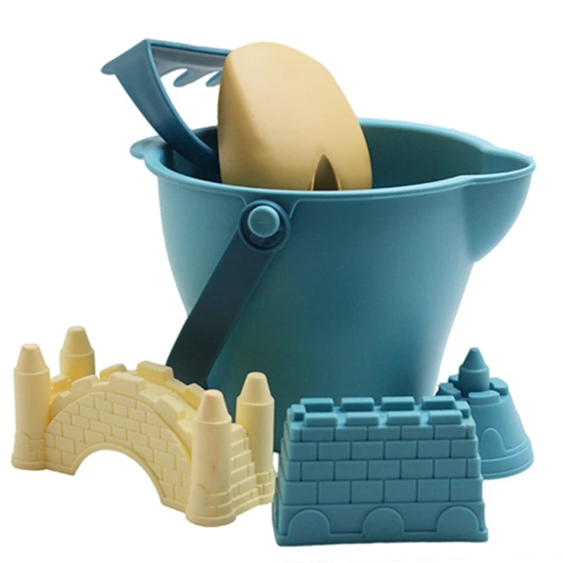 Baby Sand play Toys Beach Castle Mold Bucket Kids Outdoors Sandbox Set Sand Accessories Building Outdoor Kids Sand Toy Summer - Novo Fusion