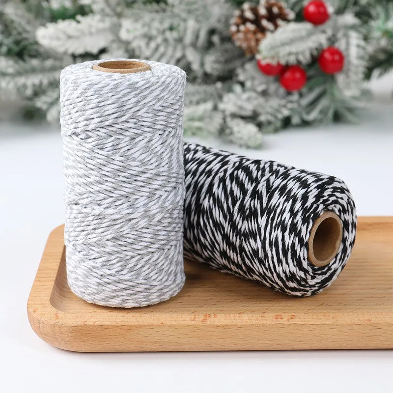 Christmas Wrapping String Rope Merry Christmas Decoration For Home 2024 Navidad Natal Noel Gift Box Packaging Rope New Year 2025 - Novo Fusion