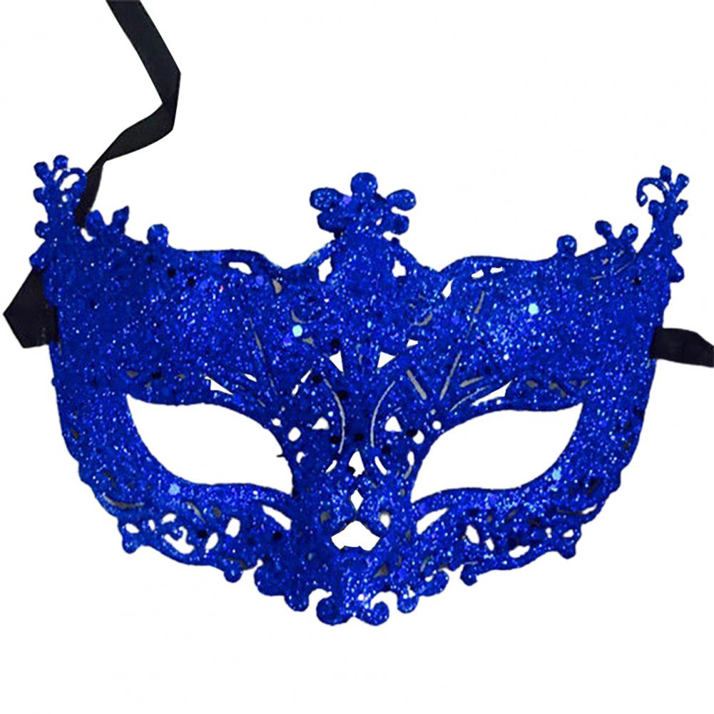 Cosplay Face Covers Party Mask Glitter Shinny Women Ribbon Mysterious Eye Cover For Masquerade Luxury Venetian Mask Halloween - Novo Fusion