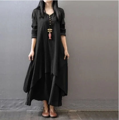 Indian Dress Women Kurties Pakistani Vintage Boho Ethnic Long Sleeve Maxi Dresses Clothes Fashion Ladies India Pakistan Clothing Novo Fusion - Chic Essentials for Life's Canvas