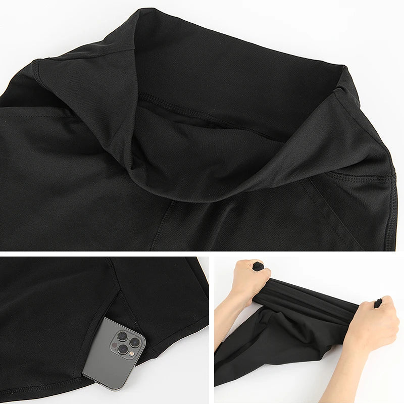 Leggings with Pockets for Women High Waisted Tummy Control Workout Yoga Pants - Novo Fusion