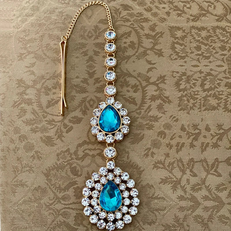 Bohomia Indian Fashion Fringe Head Tiara Hair Accessories Women Girl Rhinestone Forehead Headband Novo Fusion - Chic Essentials for Life's Canvas