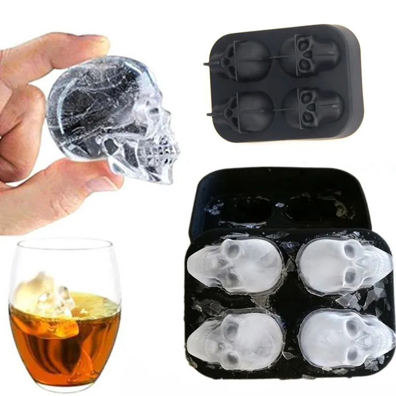 Silicone Mold Ice Cube Maker Chocolate Mould Tray Ice Cream DIY Tool 3D Form Whiskey Wine Cocktail Ice Cube Trays Molds - Novo Fusion