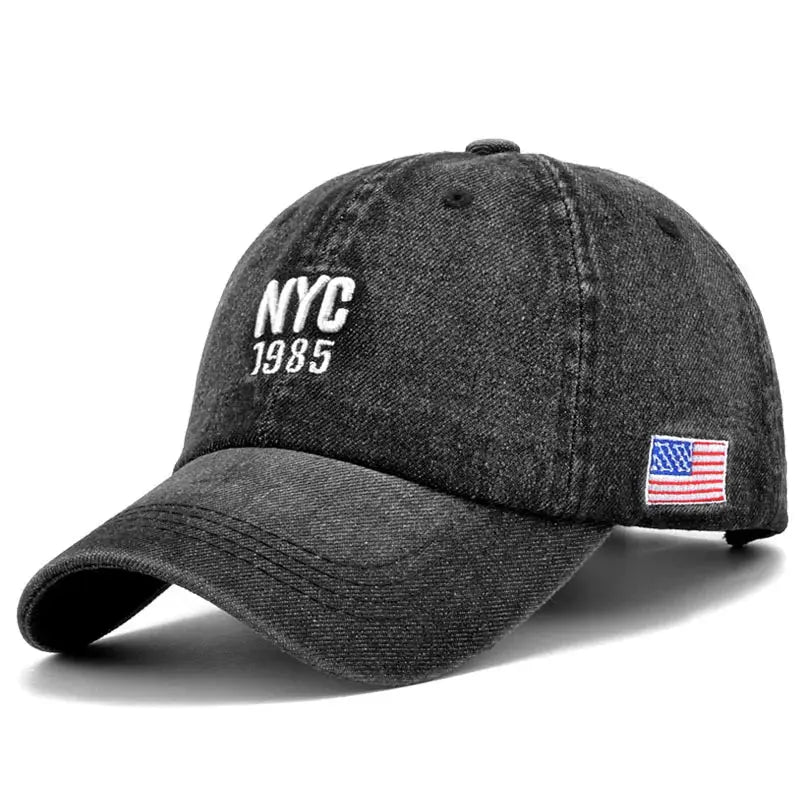 2024 Denim Baseball Cap Men Women Embroidery Letter Jeans Snapback Hat Casquette Summer Sports Hip Hop Cap Gorras Unisex hats - Novo Fusion