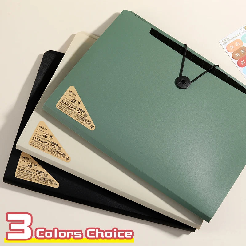5/8/13 Layers A4 File Folder Storage Bag Test Paper Desktop Tool School Stationery Office Supplies - Novo Fusion