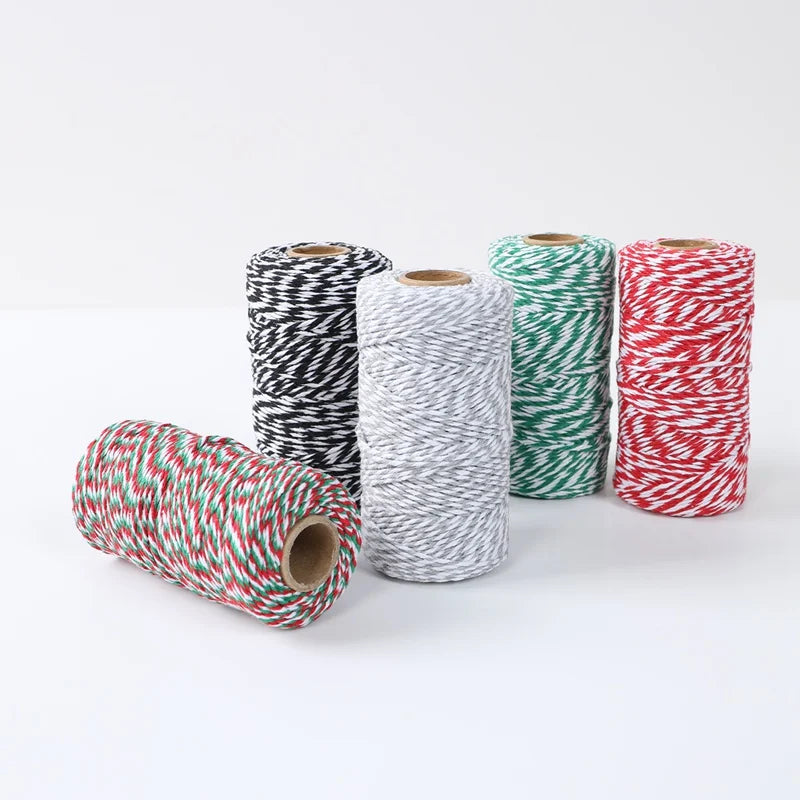 Christmas Wrapping String Rope Merry Christmas Decoration For Home 2024 Navidad Natal Noel Gift Box Packaging Rope New Year 2025 - Novo Fusion
