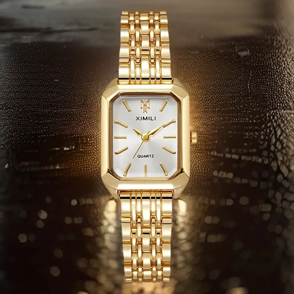 UTHAI 2024 New Women Watch Light Luxury Brand Stainless Steel Ladies Business Watches Female Student Fashion Quartz Wristwatches - Novo Fusion