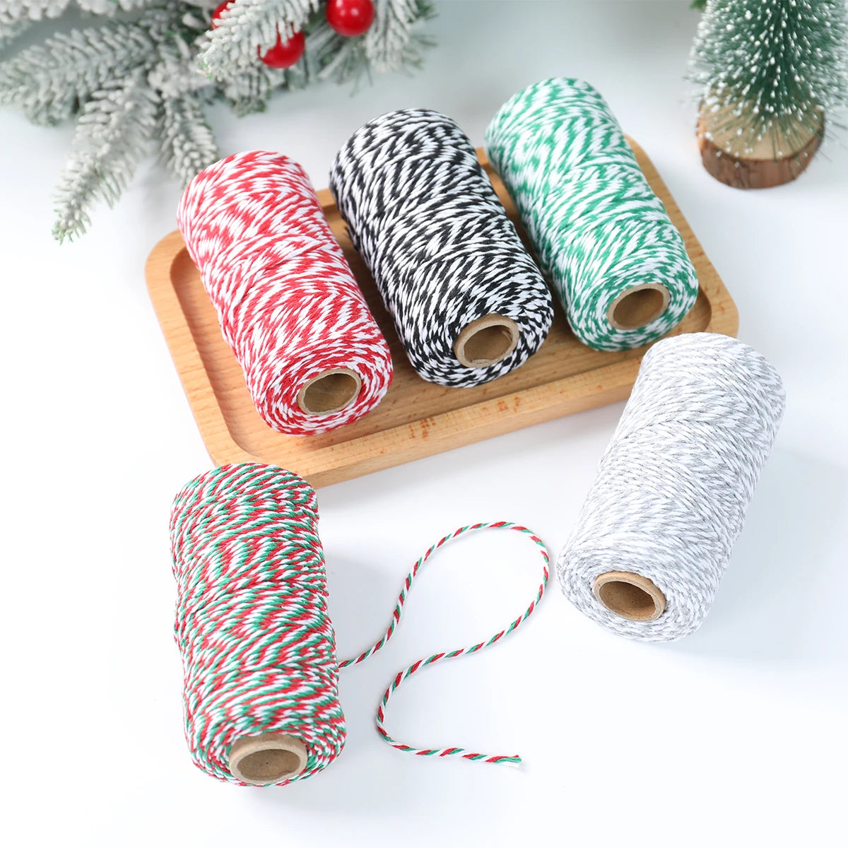 Christmas Wrapping String Rope Merry Christmas Decoration For Home 2024 Navidad Natal Noel Gift Box Packaging Rope New Year 2025 - Novo Fusion