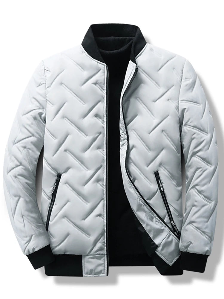 New Fall And Winter Men's Outdoor Casual Versatile Fashion Collar Light Short Down Jacket Trendy Padded Thickened Jacket - Novo Fusion