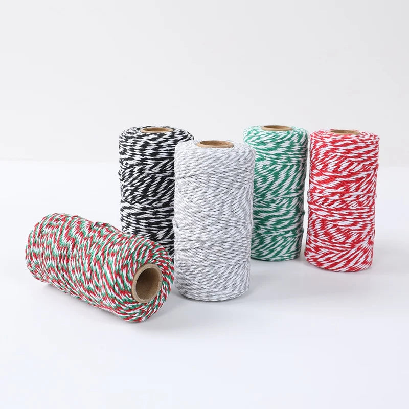 Christmas Wrapping String Rope Merry Christmas Decoration For Home 2024 Navidad Natal Noel Gift Box Packaging Rope New Year 2025 - Novo Fusion