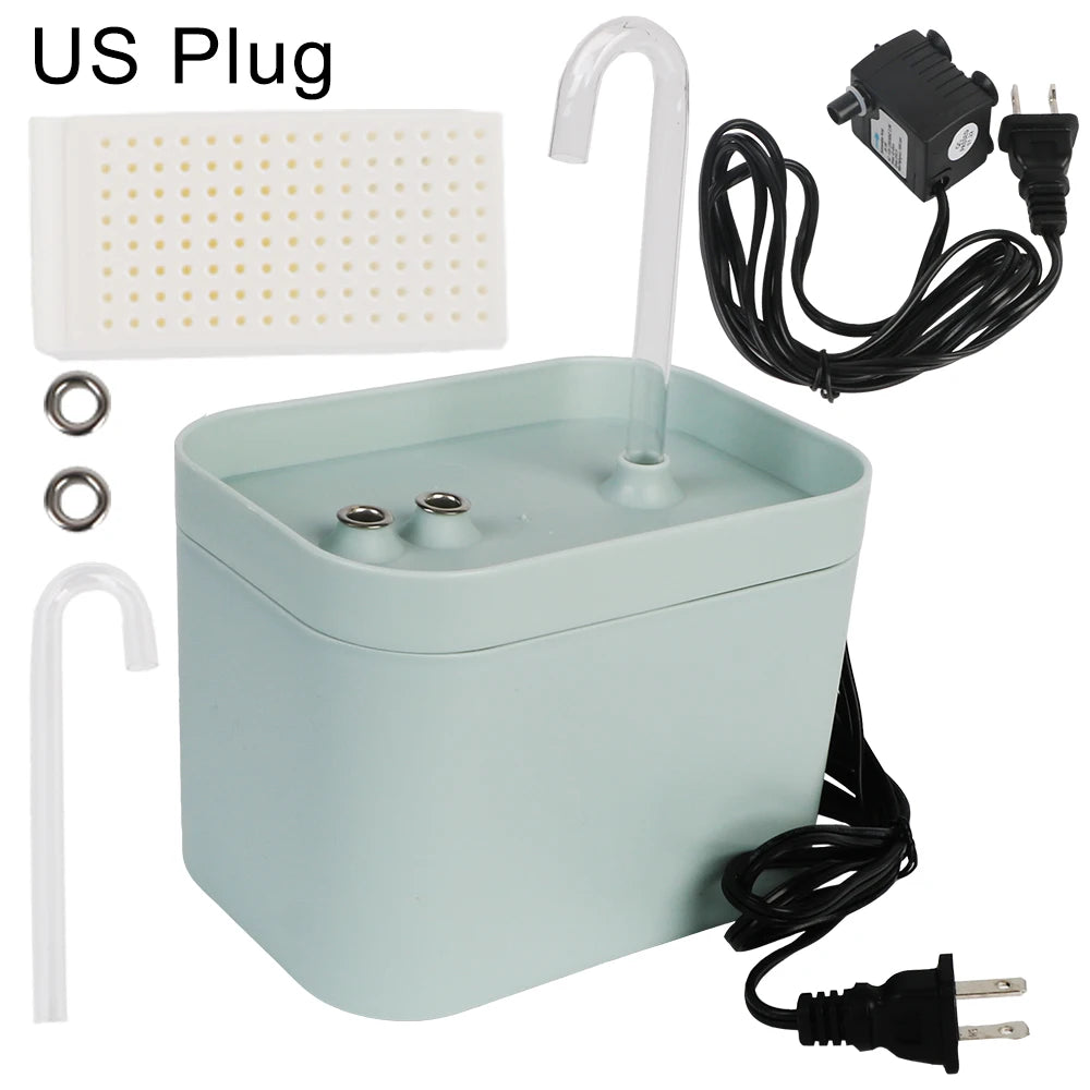 Recirculate Filtering 1.5L USB Electric Cat Water Fountain Auto Filter Cat Drinker Bowl for Cats Pet Water Mute Dispenser - Novo Fusion