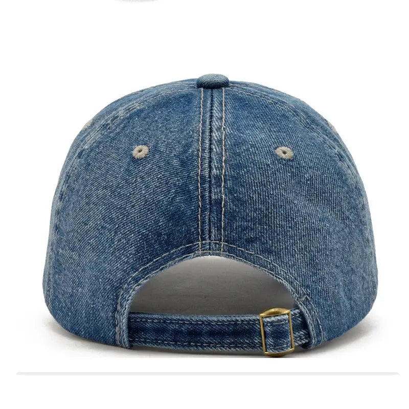 2024 Denim Baseball Cap Men Women Embroidery Letter Jeans Snapback Hat Casquette Summer Sports Hip Hop Cap Gorras Unisex hats - Novo Fusion