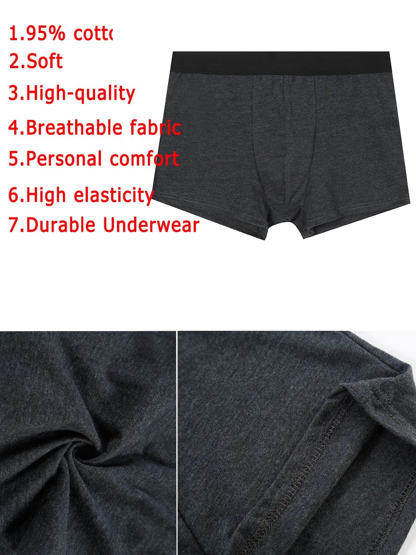 10pcs pack Slips Boxer Shorts for Men Underwear Cotton Breathable Panties Male Underpants Sexy Homme Boxershorts Box Gay Calvin - Novo Fusion