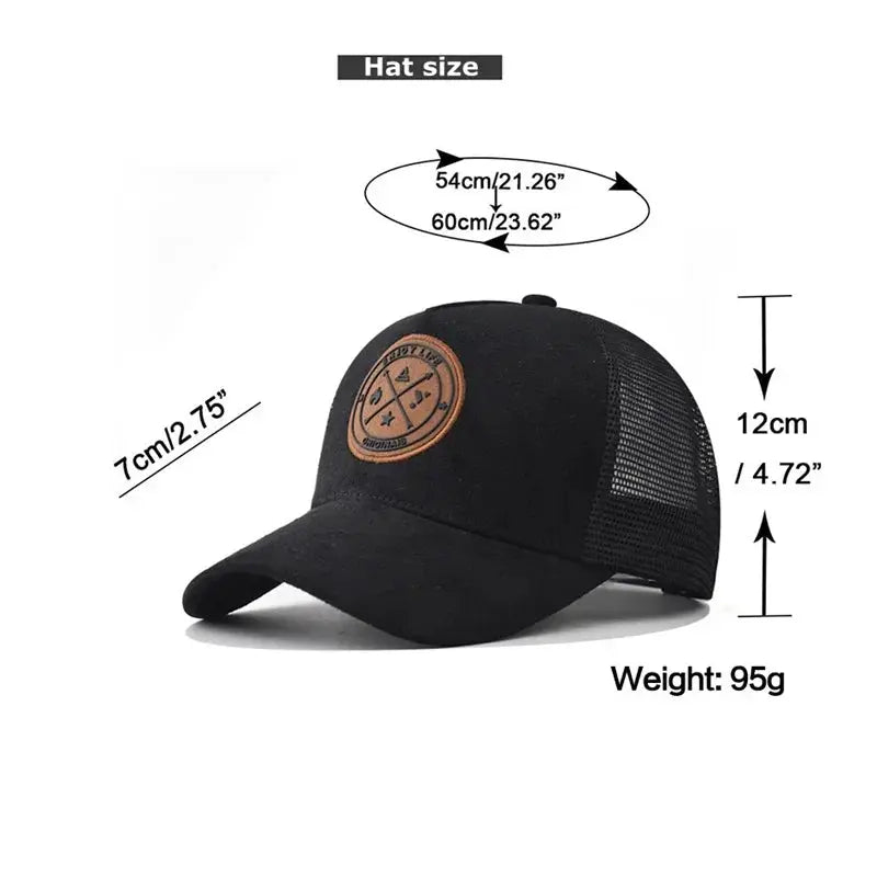 Summer Mesh Baseball Cap Women Men Snapback Hat Casual Breathable Letter Icon Unisex Hip Hop Trucker Caps Outdoor Sports Dad Hat - Novo Fusion