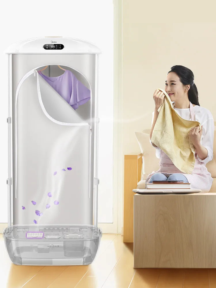 Midea Automatic Ironing Machine Clothes Garment Steamer Wrinkle Removing Folding Sterilization Dryer Steamer for Clothes - Novo Fusion