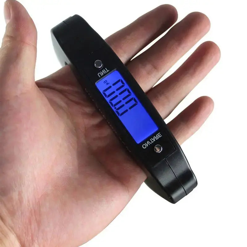 50kg/110lb Portable Scale LCD Digital Luggage Suitcase Scale Handled Travel Baggage Bag Fish Weighting Hook Hanging Scales - Novo Fusion