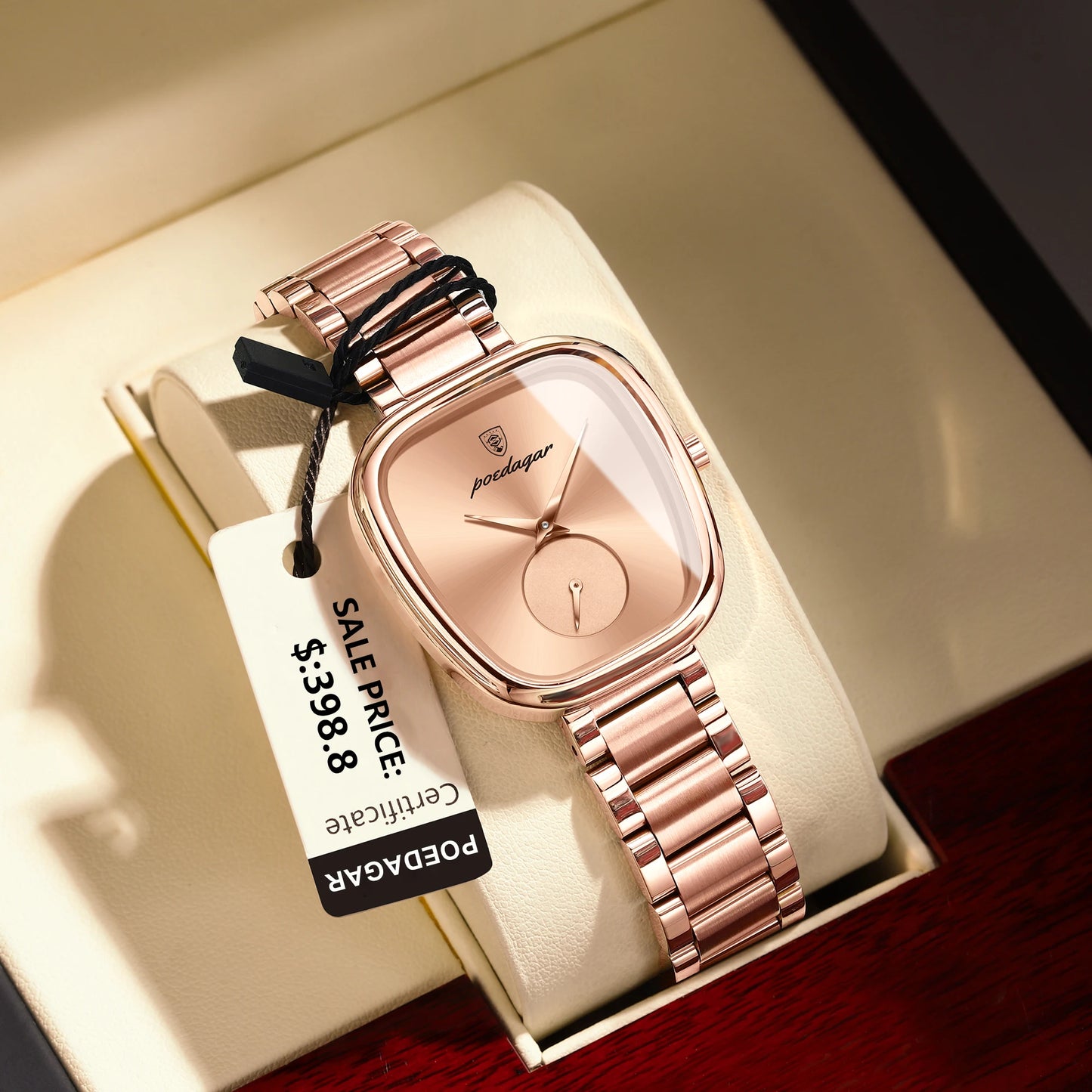 POEDAGAR Luxury Watch for Woman Waterproof Stainless Steel Quartz Ladies Watch High Quality Women's Watches Elegant Female Clock - Novo Fusion