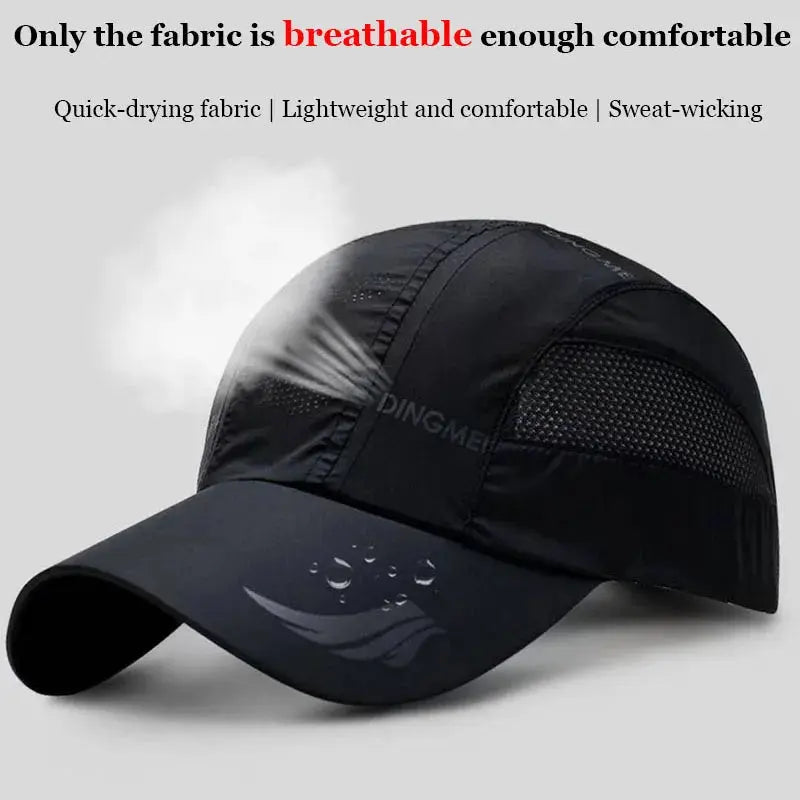 2024 Summer Brand For Men Sports Running Sweat Baseball Cap Male Canada Golf Quick Dry Women Kpop Solid Snapback Bone Mesh Hat - Novo Fusion