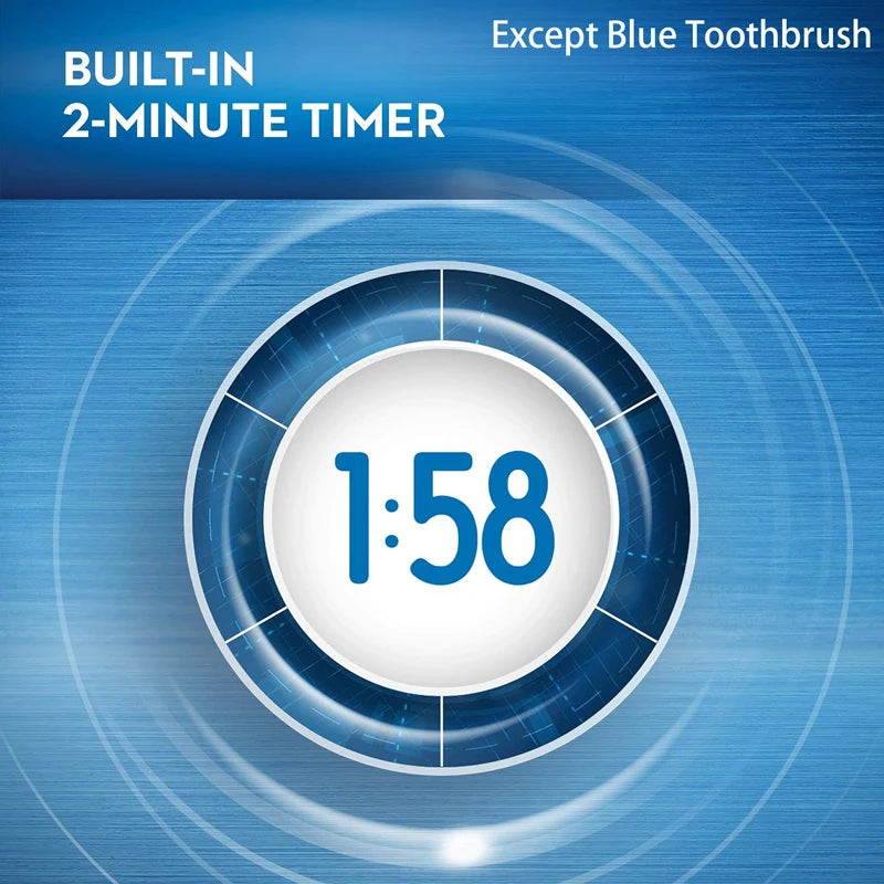 Oral B Electric Toothbrush Adult Rotation Clean Teeth Charging Tooth Brush 3D Whiten Teeth Oral Care Brush With Gift Brush Heads - Novo Fusion