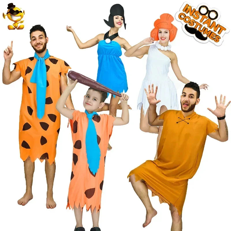 Halloween os primitif, costume de fête de spectacle primitif, costume de spectacle sur scène sauvage pour adultes et enfants