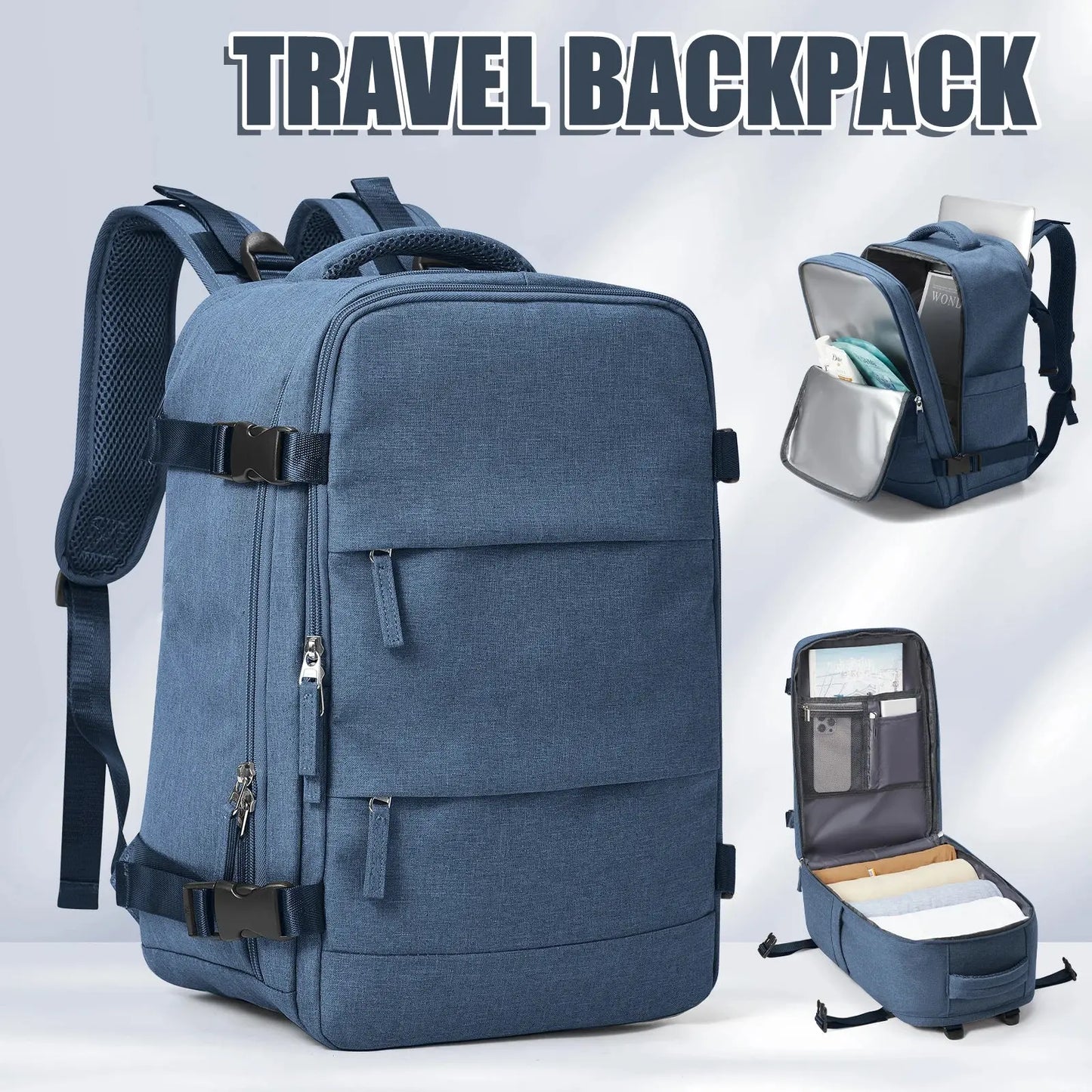 Travel Backpack Short Distance Airplane Ryanair Cabin Bag 40x20x25 Backpack Women Men leisure School Laptop Bag Carry on Luggage - Novo Fusion